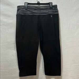 Danskin Black and Gray Capri Leggings